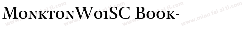 MonktonW01SC Book字体转换